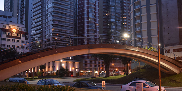 Foto del puente Illia de Mar del Plata, hecha por Celeste Salciccia